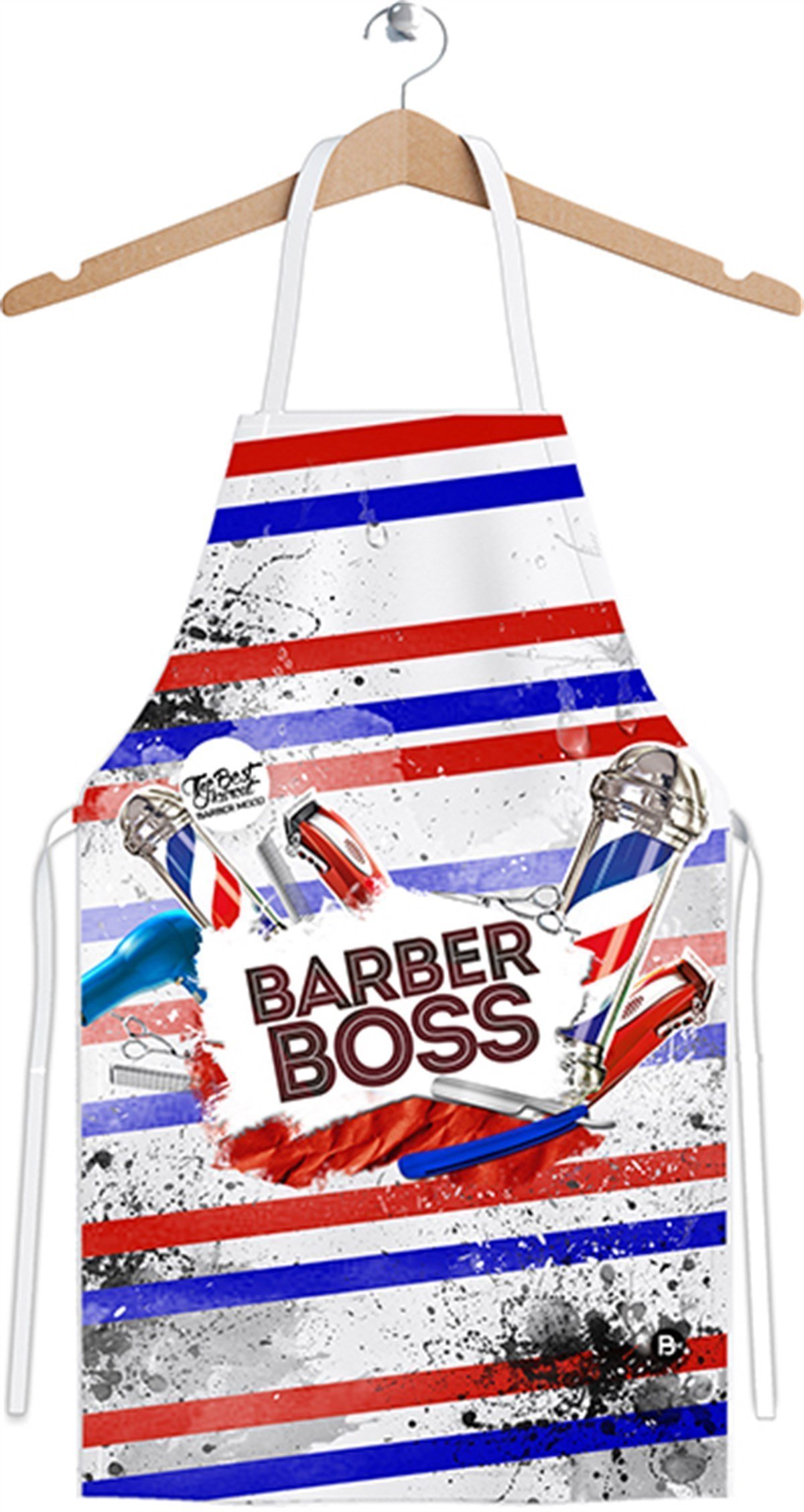 605774-1 ΠΟΔΙΑ ΚΟΜ/ΡΙΟΥ Barber Boss Apron (BM-D 110) Barber Mood