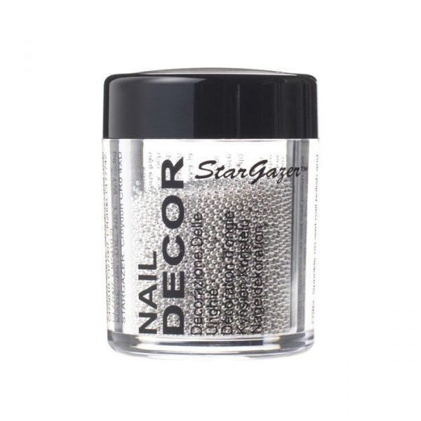 Stargazer Nail Decor Silver-caviar