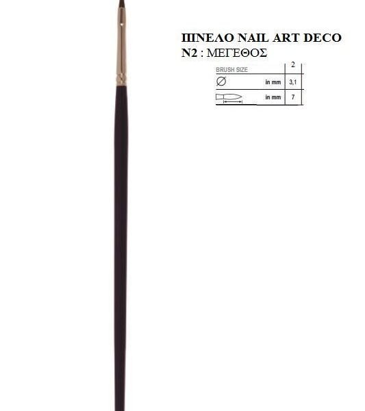 ΠΙΝΕΛΟ NAIL ART DECO N1