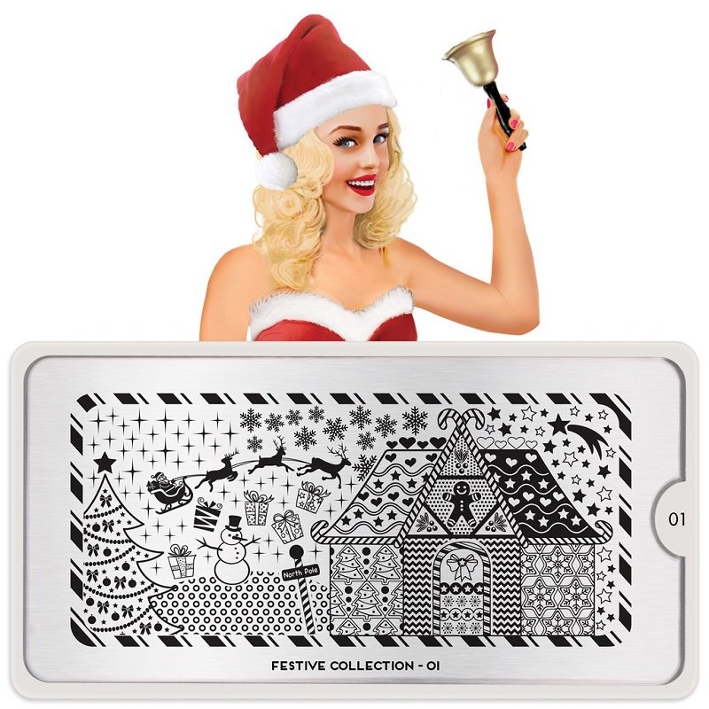 01208-1 ΣΤΑΜΠΑ FESTIVE 01 IMACE PLATE