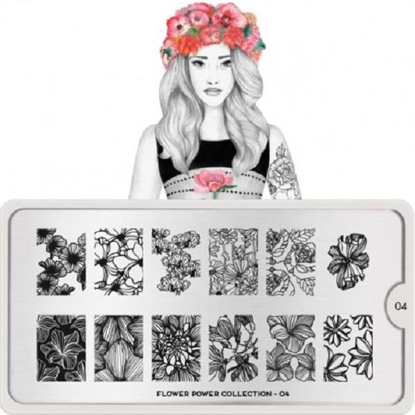 ΣΤΑΜΠΑ FLOWER POWER 04 IMACE PLATE