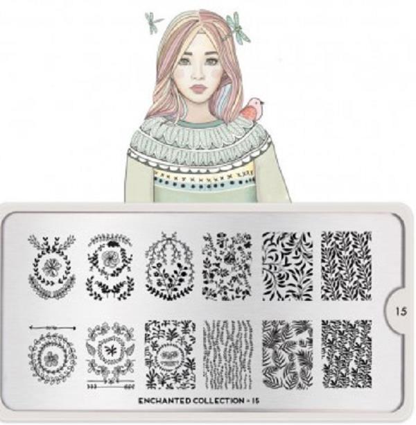 01216-1 ΣΤΑΜΠΑ ENCHANTED 15 IMACE PLATE