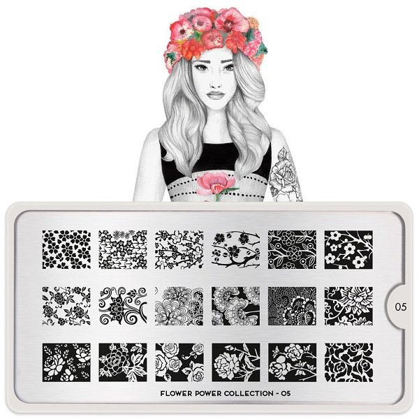 ΣΤΑΜΠΑ FLOWER POWER 05 IMACE PLATE