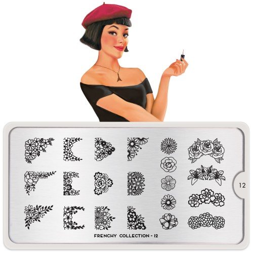 601711-1 ΣΤΑΜΠΑ FRENCHY 12 IMACE PLATE
