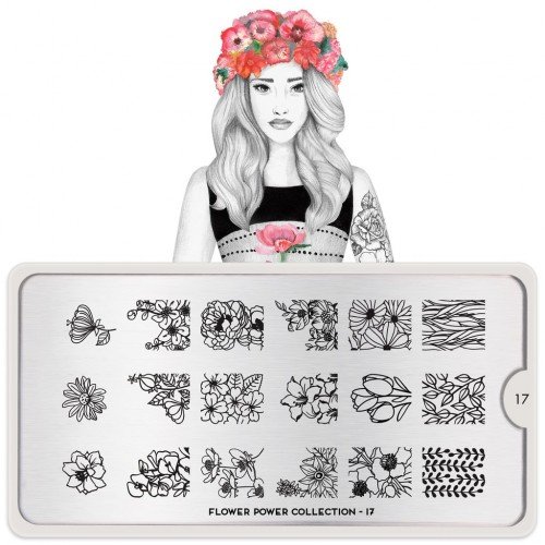601720-1 ΣΤΑΜΠΑ FLOWER POWER 17 IMACE PLATE