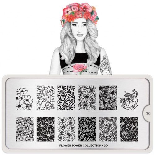 601723-1 ΣΤΑΜΠΑ FLOWER POWER 20 IMACE PLATE
