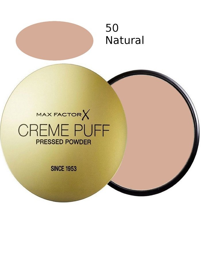 02123-1 Max Factor Creme Puff Powder Compact 50 Natural 21gr