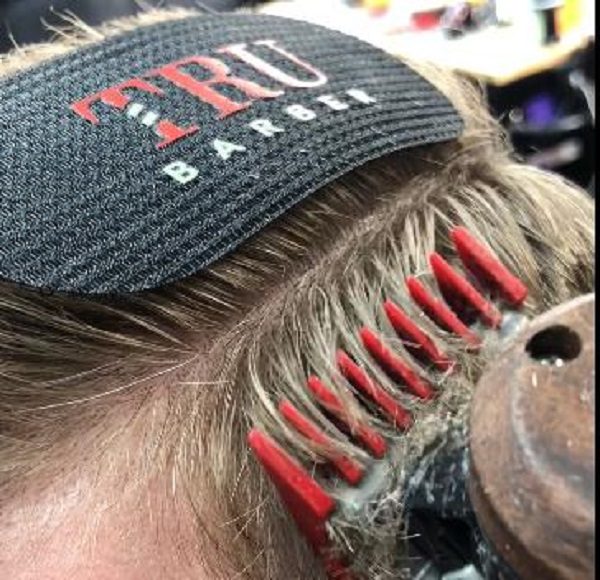 Trubarber Hair Grip Μαύρο Λευκό