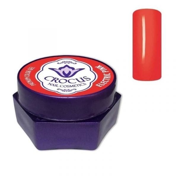 CROCUS Electric Pink Premium Nail Color Gel 5ml