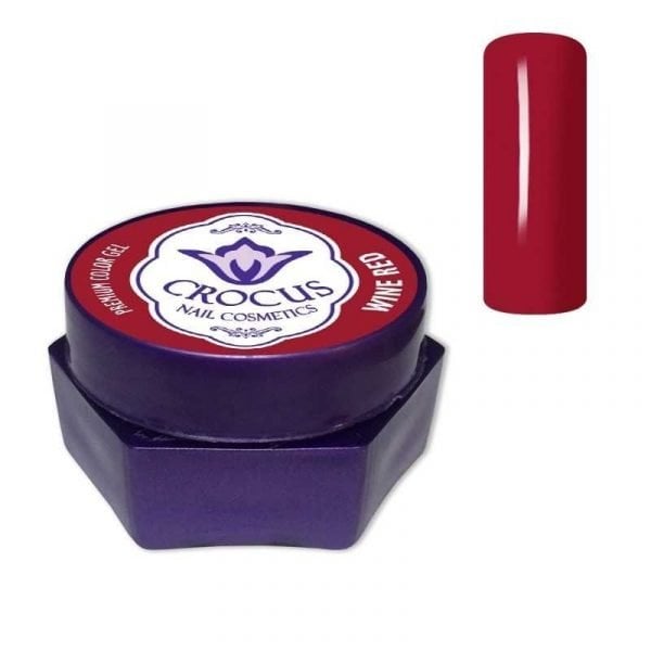 CROCUS Wine Red Premium Nail Color Gel 5ml