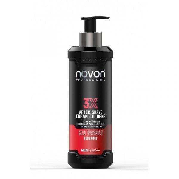 Novon 3X Aftershave Cream Cologne Red Passion 400ml