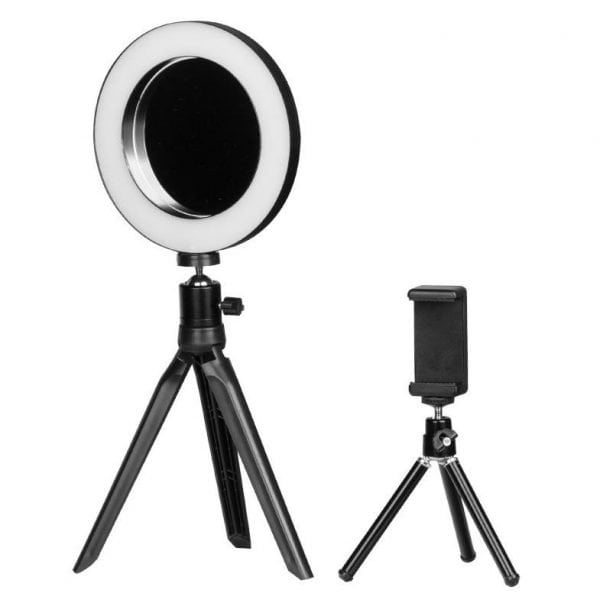 ΛΑΜΠΑ LED MINI RING 6'' +MIRROR+PHONE STAND 126747