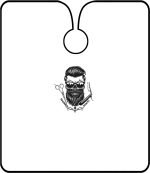ΜΠΕΡΤΑ ΚΟΜ/ΡΙΟΥ Style Skull Mood Cape BM-C 1004 Barber Mood