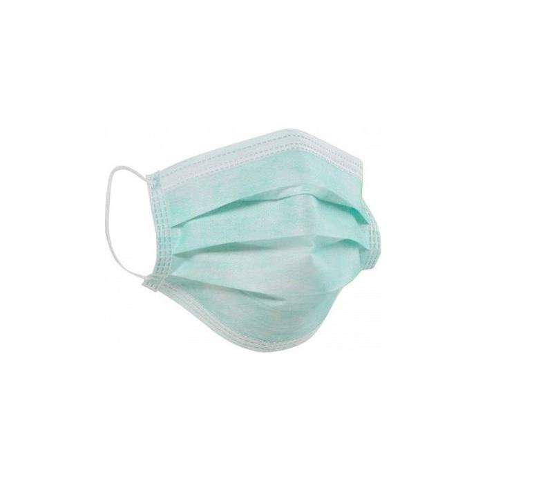 *-1 ΜΑΣΚΑ ΠΡΟΣΤΑΣΙΑΣ 3ply 1ΑΣ ΧΡΗΣΗΣ ΠΡΑΣΙΝΗ 10ΤΕΜ