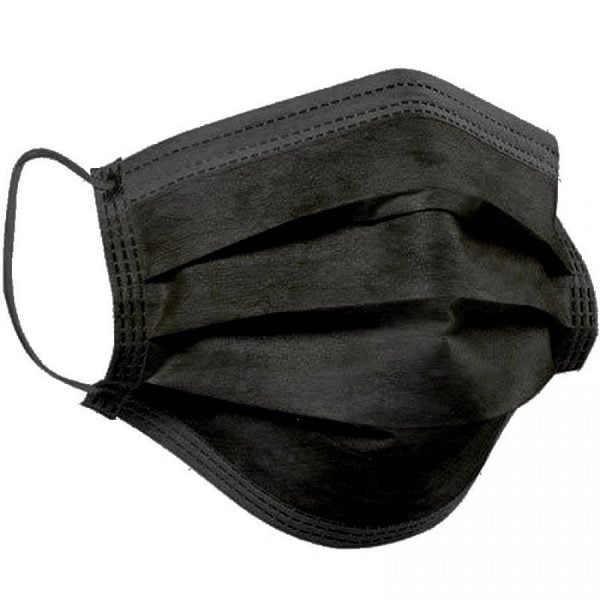 ΜΑΣΚΑ ΠΡΟΣΤΑΣΙΑΣ 3ply 1ΑΣ ΧΡΗΣΗΣ ΜΑΥΡΗ 10ΤΕΜ