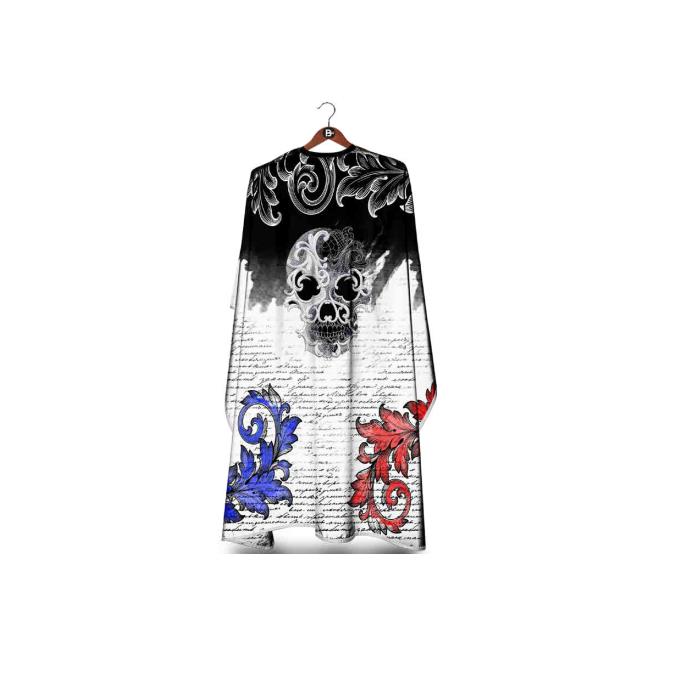 607218-1 ΜΠΕΡΤΑ ΚΟΜ/ΡΙΟΥ Lace Skull Cape BM-C 341 Barber Mood