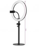 ΛΑΜΠΑ RING LIGHT 10'' 8W BLACK LED 127937