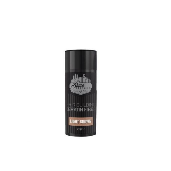 THE SHAVE FACTORY HAIR BUILDING FIBER LIGHT BROWN 21gr