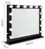 ΚΑΘΡΕΦΤΗΣ LED WOOD MIRROR PRO ΜΑΥΡΟΣ 80Χ65cm 6910005