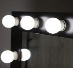 ΚΑΘΡΕΦΤΗΣ LED WOOD MIRROR PRO ΜΑΥΡΟΣ 80Χ65cm 6910005