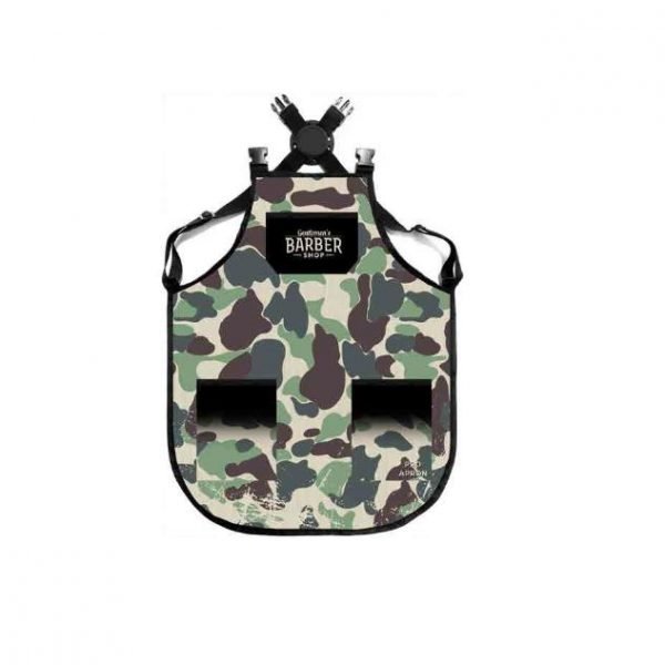 ΠΟΔΙΑ BARBER Army Green Apron (BM AP 002) Barber Mood