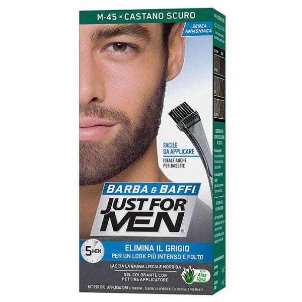 JUST FOR MEN BEARD COLOR DARK BROWN M-45