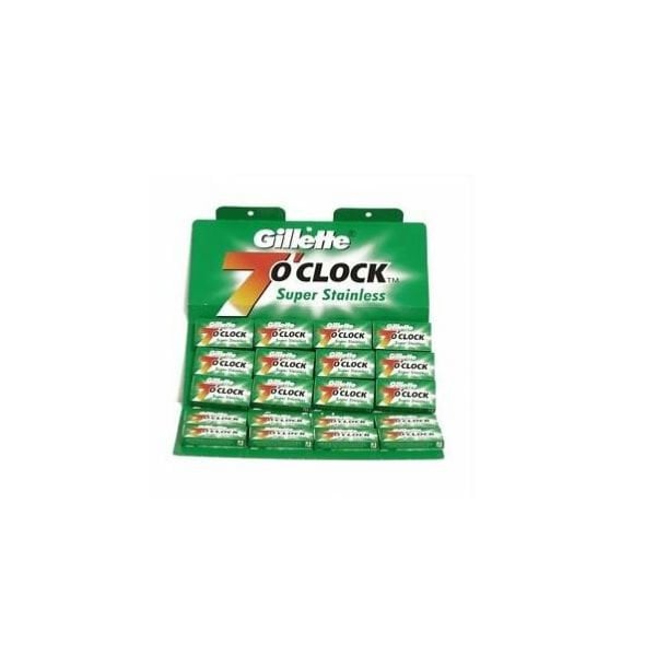 ΞΥΡΑΦΑΚΙΑ GILLETTE 7 O'CLOCK SUPER STAINLESS 5ΤΕΜ.