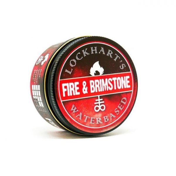 LOCKHART'S FIRE & BRIMSTONE WATER BASED POMADE 105gr