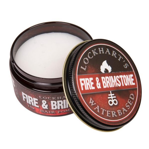 LOCKHART'S FIRE & BRIMSTONE WATER BASED POMADE 105gr