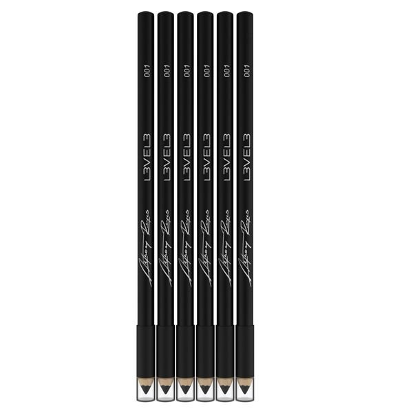 LEVEL3 BLACK LINER PENCILS 6ΤΕΜ