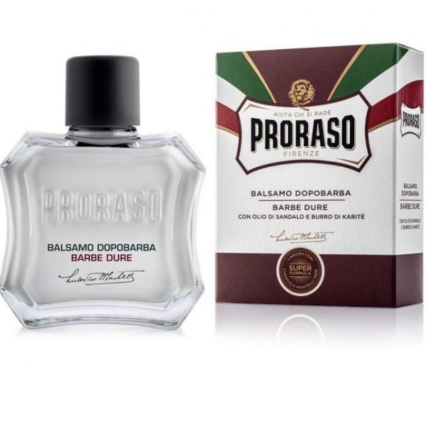 AFTER SHAVE BALM PRORASO SANDALWOOD & SHEA BUTTER RED 100ml