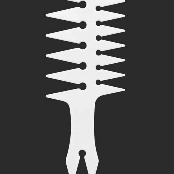 ΧΤΕΝΑ WIDE TOOTH ΛΕΥΚΗ