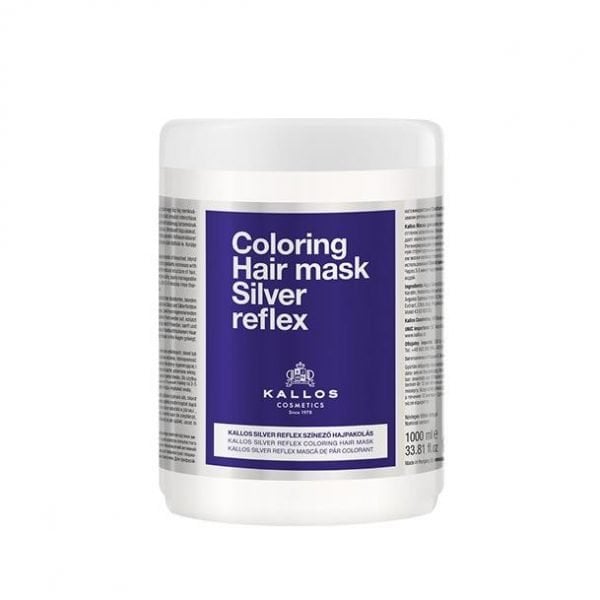 ΜΑΣΚΑ ΜΑΛΛΙΩΝ KALLOS COLORING SILVER REFLEX 1000ml