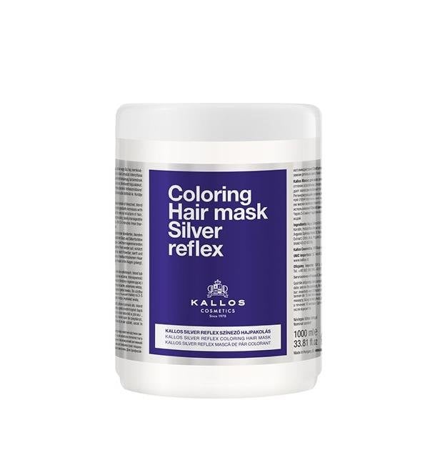 *-1 ΜΑΣΚΑ ΜΑΛΛΙΩΝ KALLOS COLORING SILVER REFLEX 1000ml