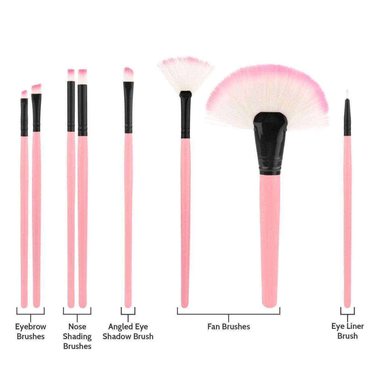 ΣΕΤ ΠΙΝΕΛΩΝ 32pcs pink