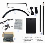 PROFESSIONAL LED LIGHT HALF MOON BLACK