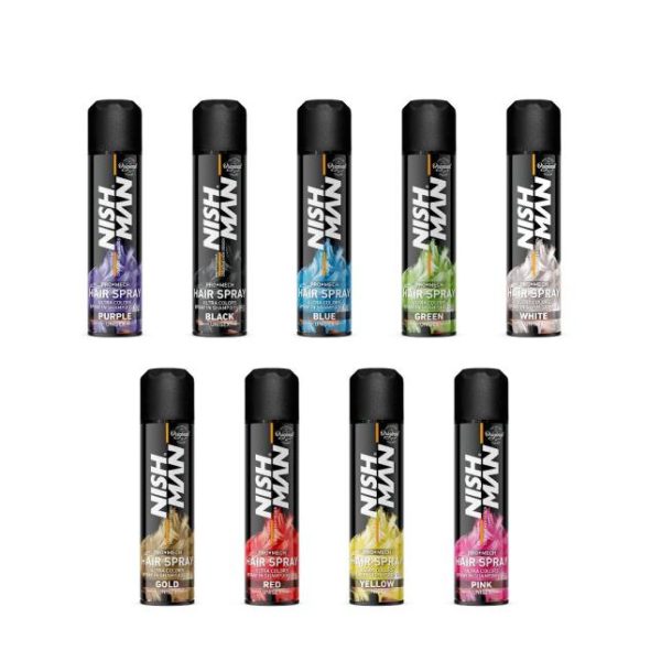 NISHMAN HAIR COLORING SPRAY WHITE