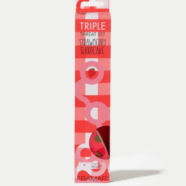 FRAMAR STRAWBERRY SHORTCAKE BRUSH SET 3ΤΕΜ 91070