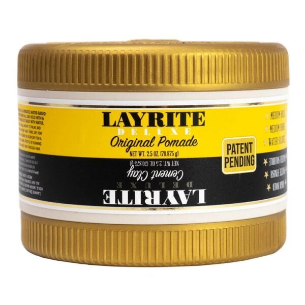 LAYRITE DUO DELUXE ORIGINAL POMADE - CEMENT CLAY 140g