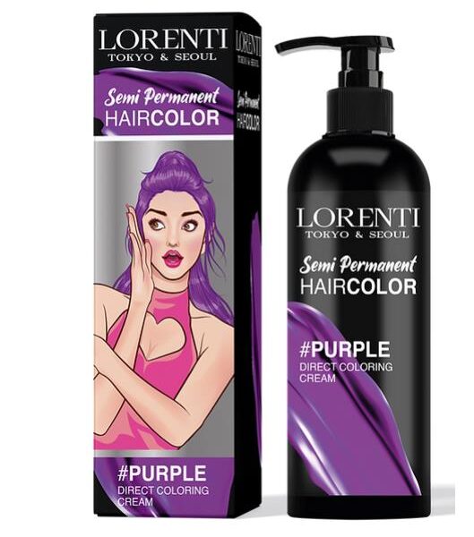 LORENTI SEMI PERMANENT HAIR COLOR PURPLE 250ml