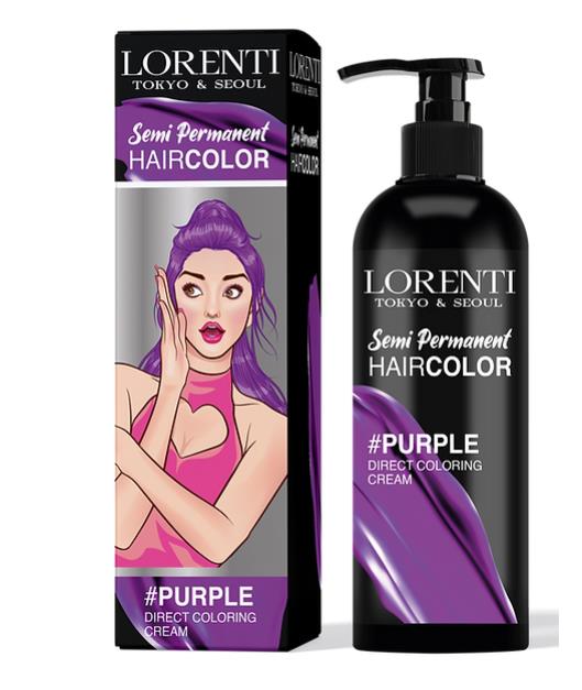 612597-1 LORENTI SEMI PERMANENT HAIR COLOR PURPLE 250ml