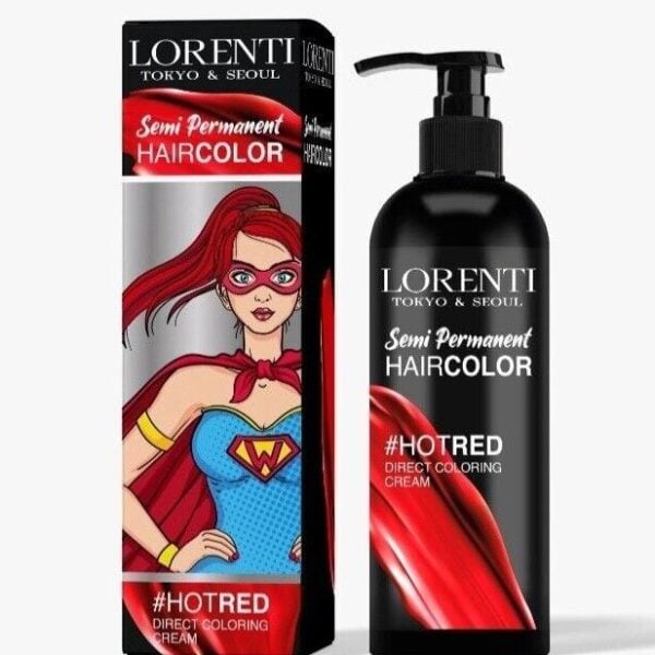 LORENTI SEMI PERMANENT HAIR COLOR RED 250ml