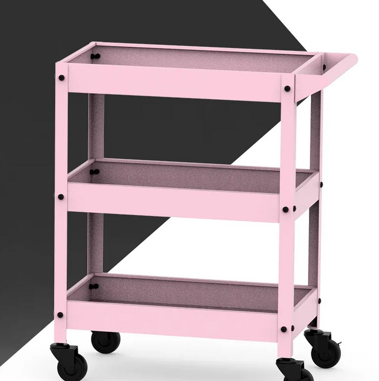 612998-1 ΕΡΓΑΛΕΙΟΦΟΡΟΣ BASIC TROLLEY 3 ΡΑΦΙΑ PINK
