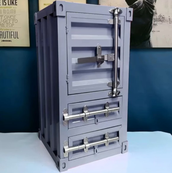 ΕΡΓΑΛΕΙΟΦΟΡΟΣ 2 ΘΕΣΕΩΝ CONTAINER STYLE GREY
