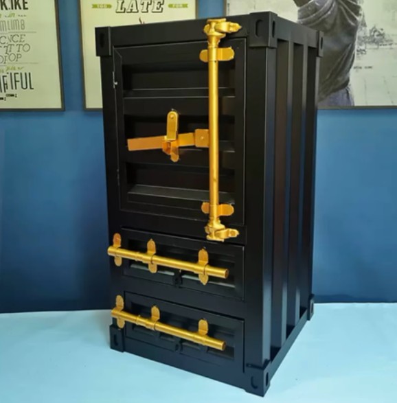 ΕΡΓΑΛΕΙΟΦΟΡΟΣ 2 ΘΕΣΕΩΝ CONTAINER STYLE BLACK