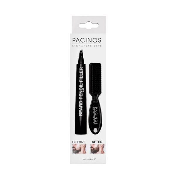 PACINOS BEARD FILLER PENCIL BLACK WITH FADE BRUSH