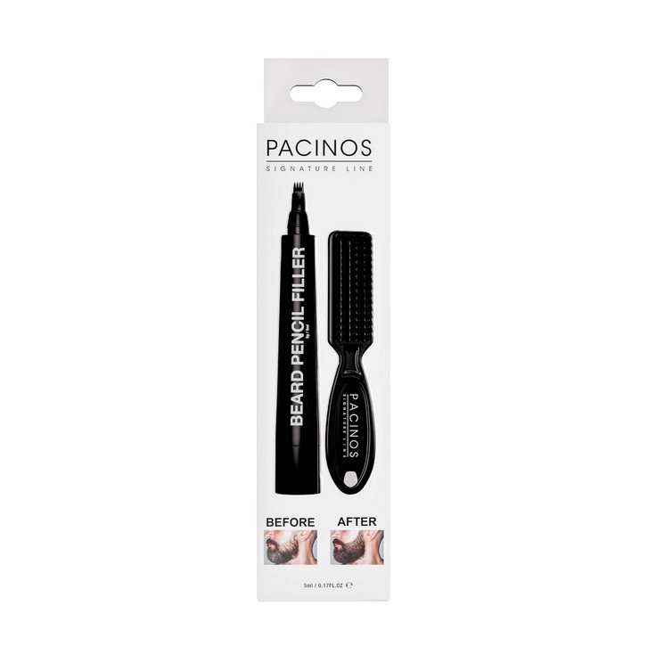 *-1 PACINOS BEARD FILLER PENCIL BLACK WITH FADE BRUSH