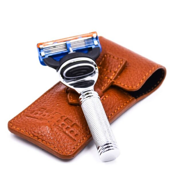 ΞΥΡΑΦΙ ΞΥΡΙΣΜΑΤΟΣ PARKER TRAVEL FUSION ΜΕ ΔΕΡΜΑΤΙΝΗ ΘΗΚΗ