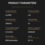 ΚΟΥΡΕΥΤΙΚΗ ΜΗΧΑΝΗ LILIPRO CLIPPER L13 CORDLESS