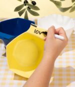 ΜΠΩΛ ΒΑΦΗΣ FRAMAR WHITE N' WIPE COLOR BOWLS LIMONCELLO 3τεμ 91087